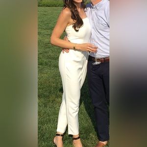 Express white jumpsuit